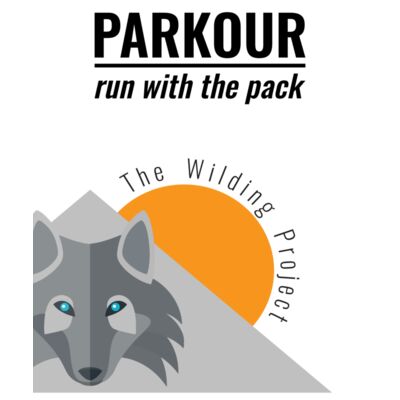 PARKOUR FRONT ONLY WITH SLOGAN BLACK Thumbnail