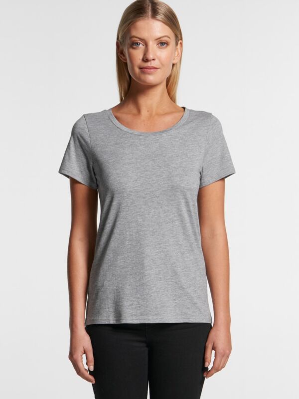 AS Colour AS Colour Women's Shallow Scoop Tee - 4011 AS COLOUR, 4011 Shallow AS Colour Women's Shallow Scoop Tee - 4011 Thumbnail