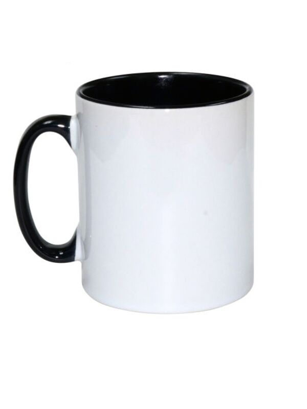 Black Rim Ceramic Mug HARRY, MUGINNERHND Inner Colour Mug Black Rim Ceramic Mug Thumbnail