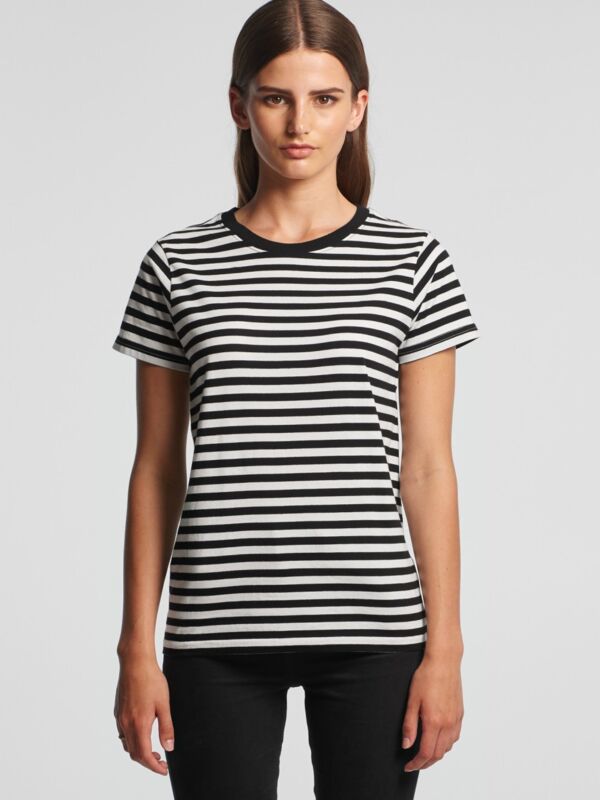 AS Colour AS Colour Womens Maple Stripe Tee AS Colour, Maple Stripe 4037 AS Colour Womens Maple Stripe Tee Thumbnail